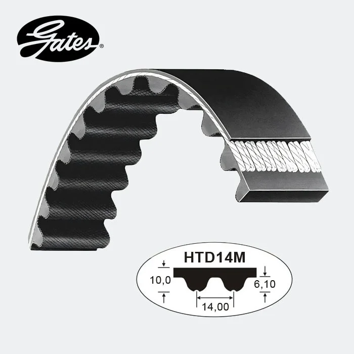 GATES Powergrip Zahnriemen HTD 14M Profil