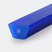 Keilriemen PU blauz glatt