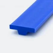 T-profile PU65A Ultra marine blue smooth 9.5x3.5 mm