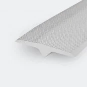 T-profile PU85A Hvid smooth with præget top 25x5 mm 