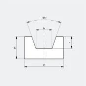 Gleitschiene für Typ KR für Keilriemen