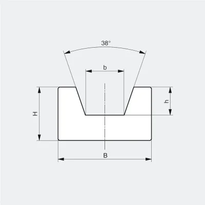 Gleitschiene f&uuml;r Typ KR f&uuml;r Keilriemen