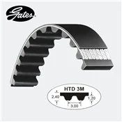 GATES Powergrip Zahnriemen HTD 3M Profil