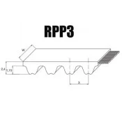 RPP3 Zahnriemen aus Gummi