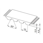 Offene PU Zahnriemen AT10 Full Protection